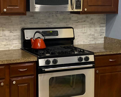 freshly cleaned kitchen 