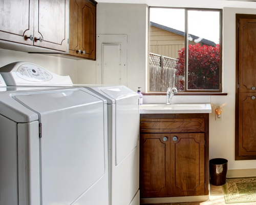 cleaned laundry room